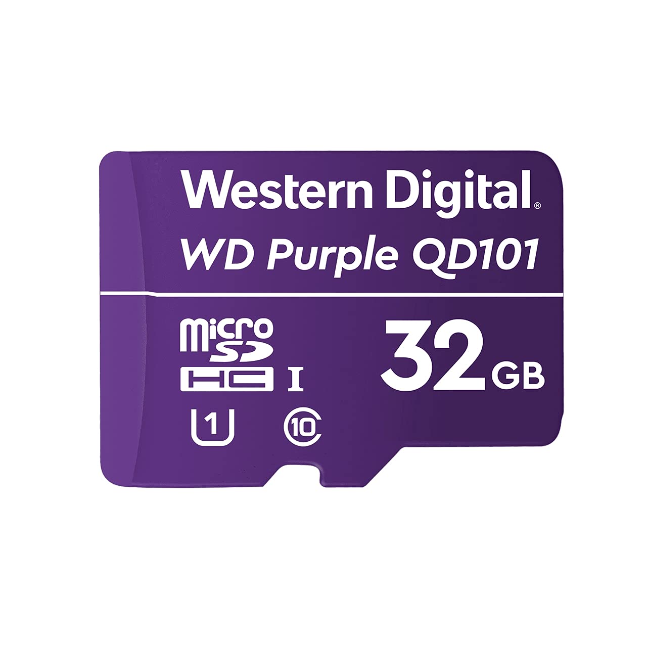 Western Digital WD Purple SC QD101 32GB Smart Video Surveillance microSDHC Card, Ultra Endurance Up to 16 TBW 32GB Current Version