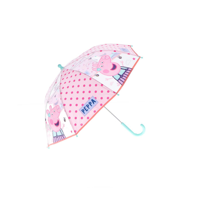 Paraplu - Peppa Pig ( Transparant Roze ) -
