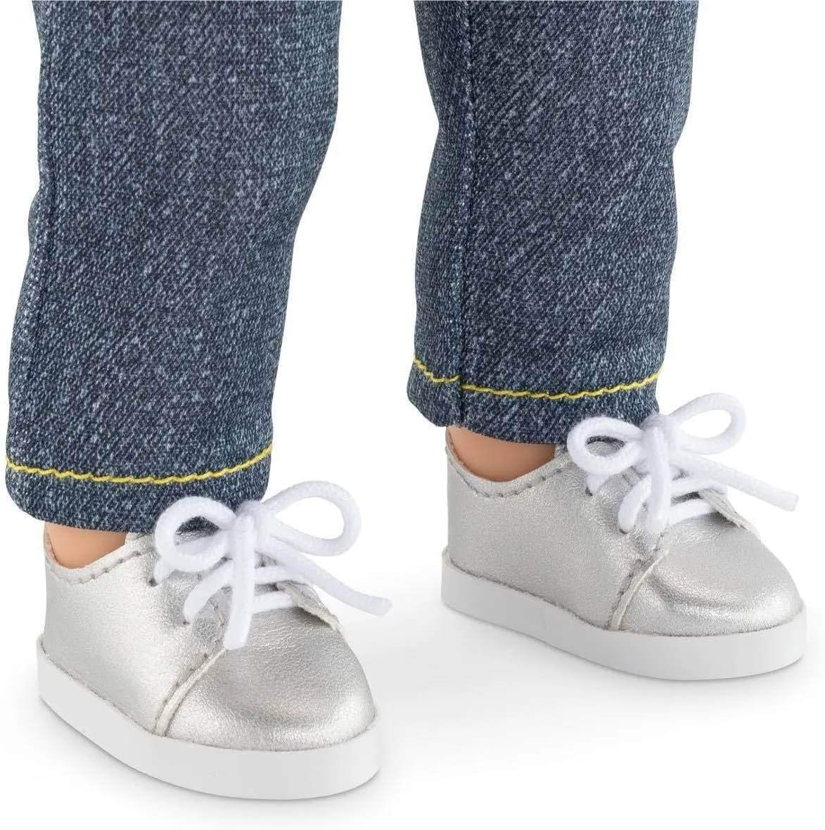 Corolle 9000211510 Ma Silver Shoes for All 36 cm Dolls Accessories