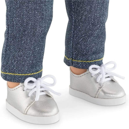Corolle 9000211510 Ma Silver Shoes for All 36 cm Dolls Accessories