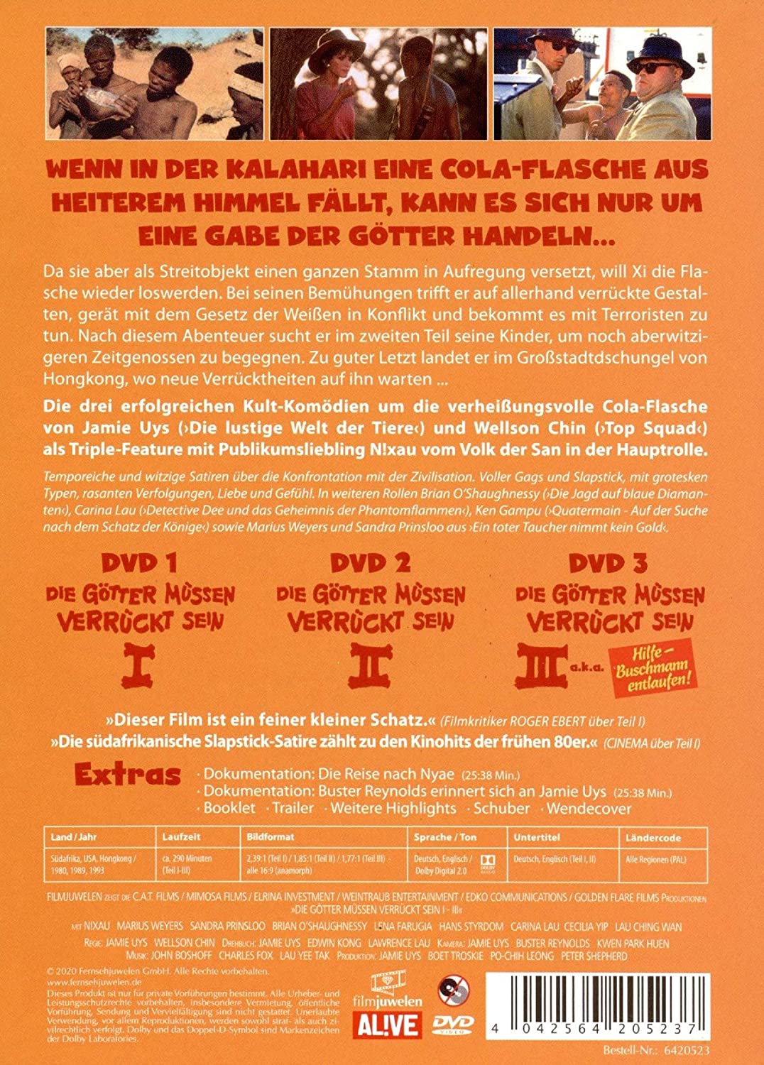 Die Götter müssen verrückt sein I-III (Triple Feature) (3 DVDs)