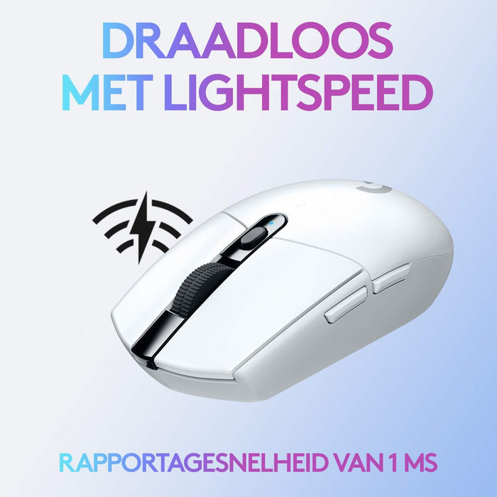 Logitech G305 LIGHTSPEED Wireless Gaming Mouse, HERO 12K Sensor, 12,000 DPI, Lightweight, 6 Programmable Buttons, 250h Battery Life, On-Board Memory, PC/Mac