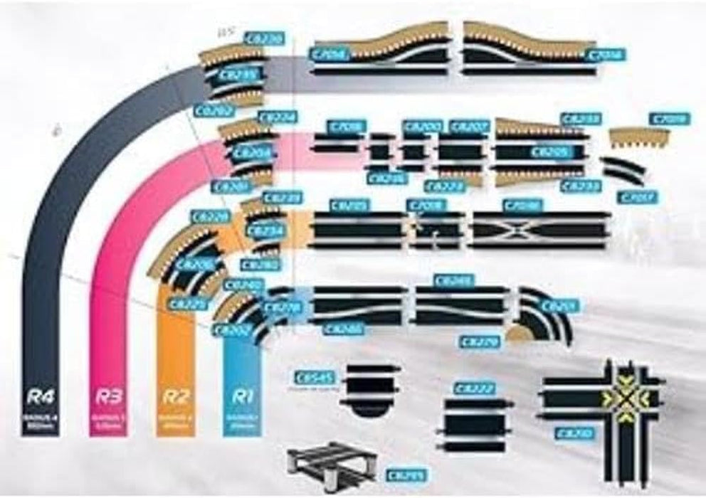 Scalextric C8278 Radius 1 Curve 22.5 degree 1:32 Scale Accessory