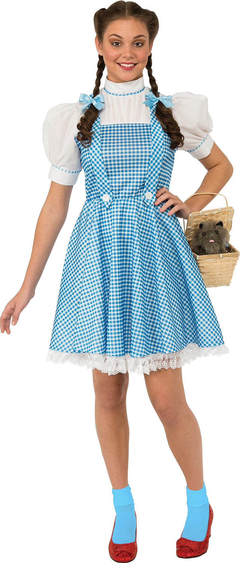 Rubie's Official Wizard of Oz Dorothy, Adults Costume - Standard,Blue, World Book Day