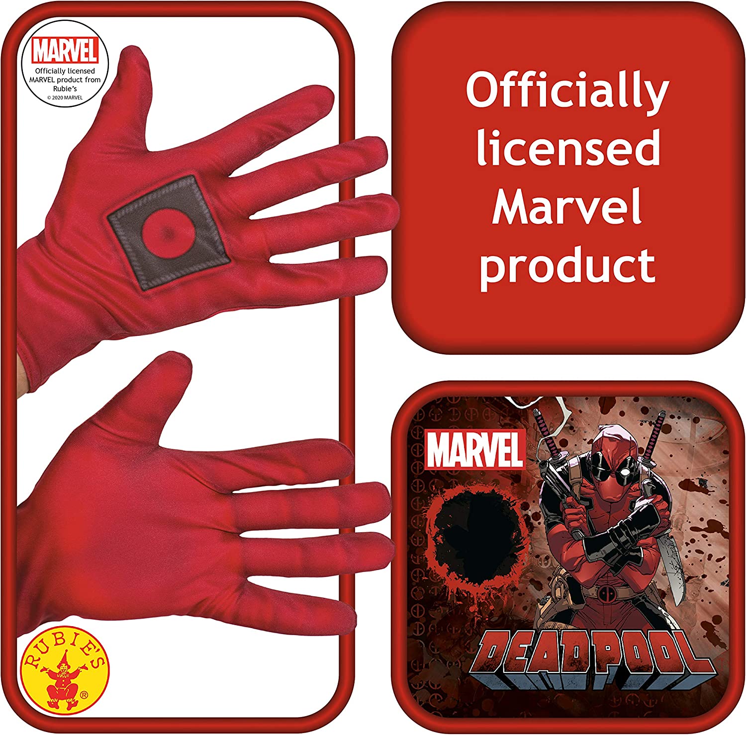 DELUXE FIBER FILLED DEADPOOL COSTUME - FANCY DRESS COSTUME (SIZE: STD)