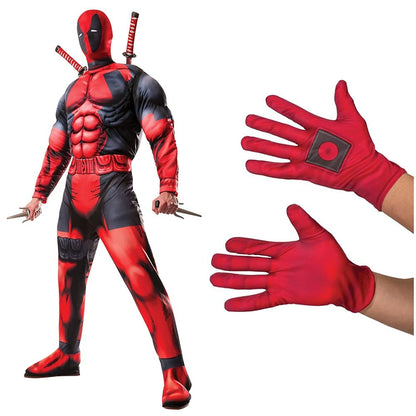 DELUXE FIBER FILLED DEADPOOL COSTUME - FANCY DRESS COSTUME (SIZE: STD)