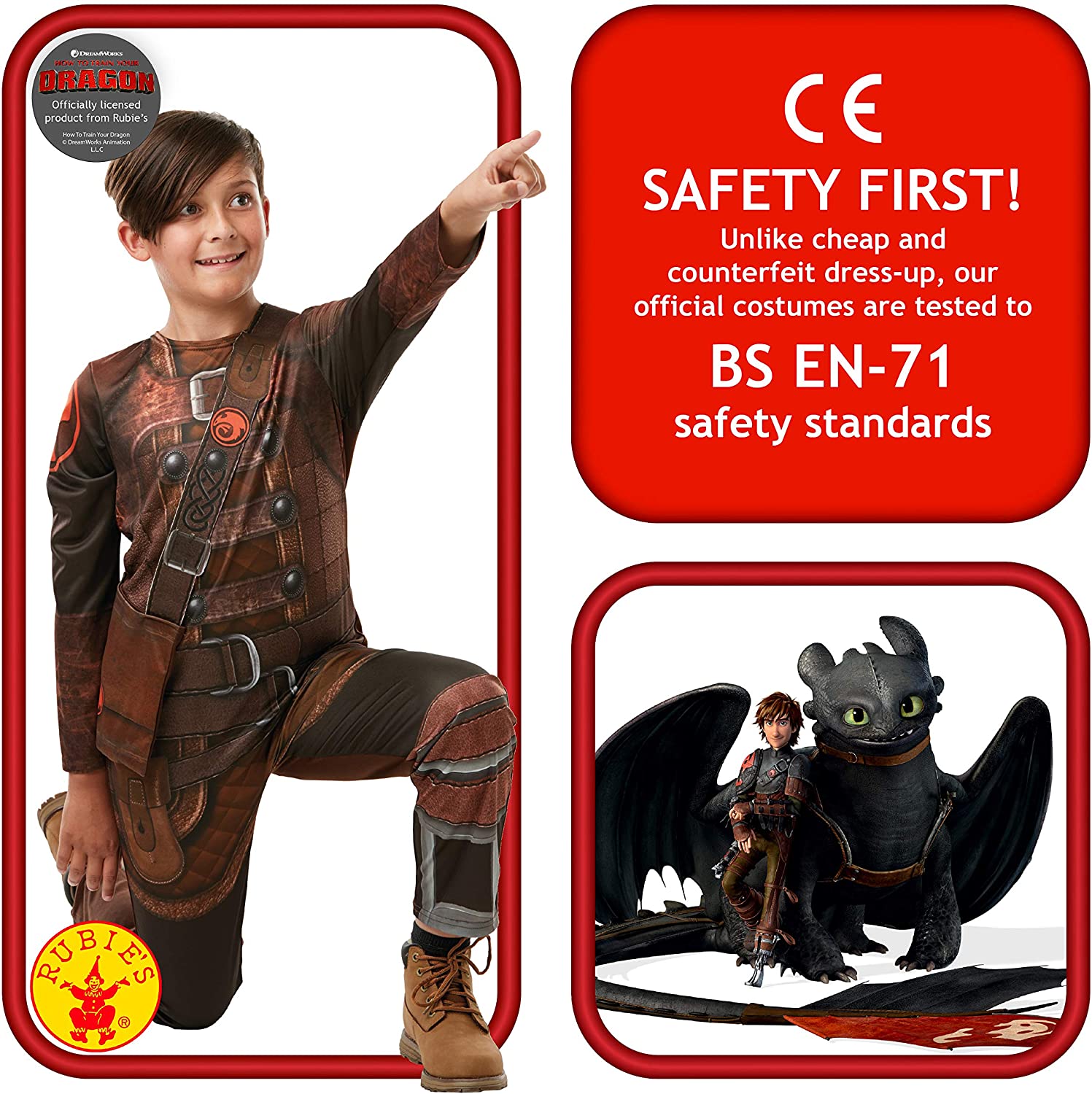 Rubie's Official How to Train Your Dragon Hiccup Childs Costume