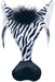 Plush Animal Mask with Sound - Zebra