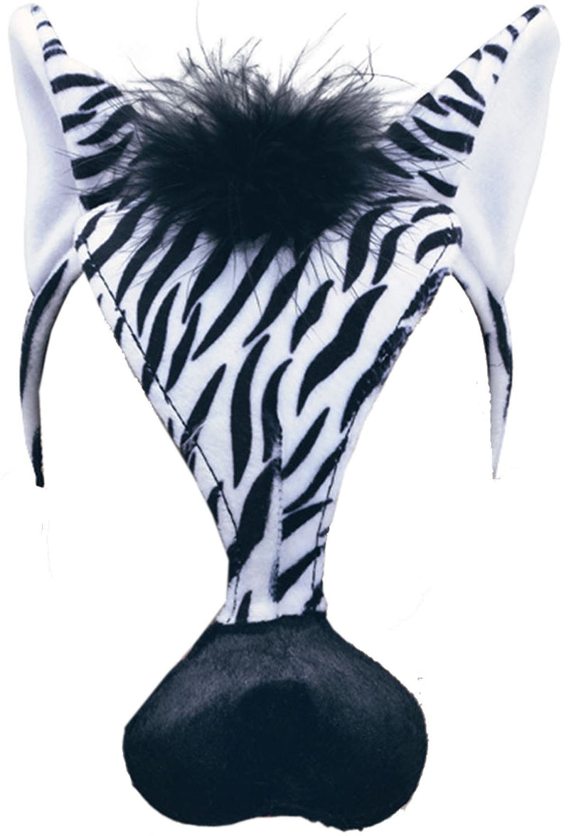 Plush Animal Mask with Sound - Zebra
