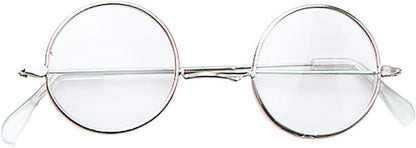 Bristol Novelty BA129 Classic John Lennon Round Sunglasses | Unisex | 1 Piece | Clear | One Size - Adult Glass, Black