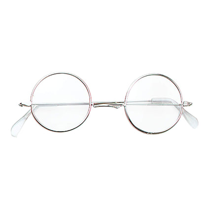 Bristol Novelty BA129 Classic John Lennon Round Sunglasses | Unisex | 1 Piece | Clear | One Size - Adult Glass, Black