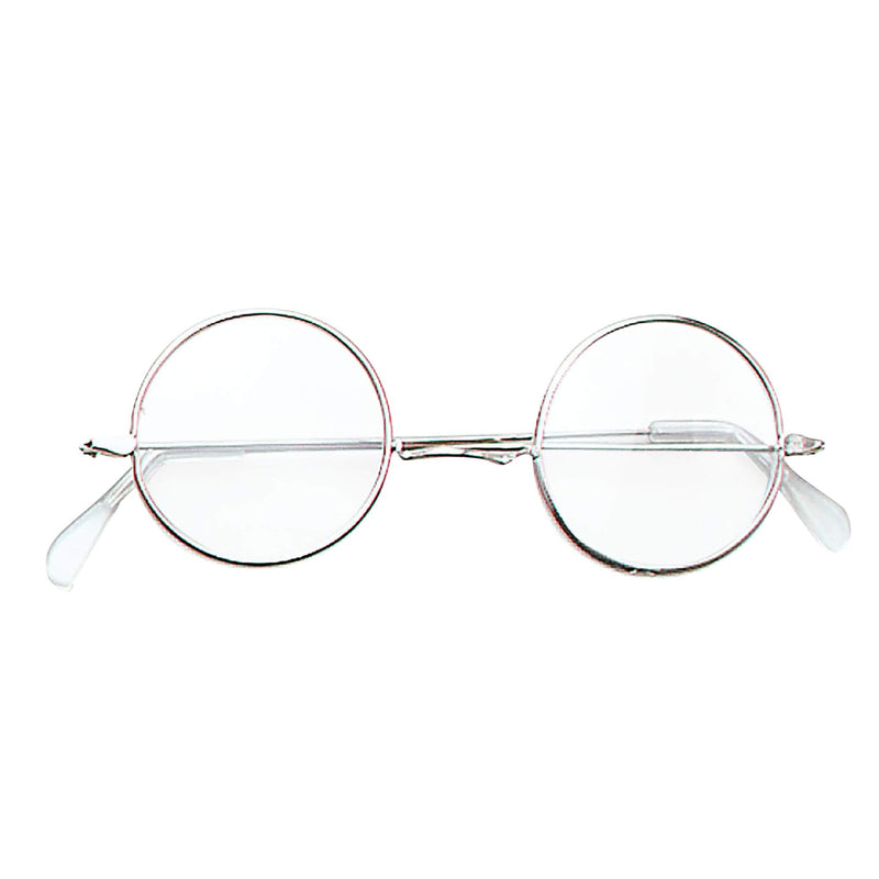 Bristol Novelty BA129 Classic John Lennon Round Sunglasses | Unisex | 1 Piece | Clear | One Size - Adult Glass, Black