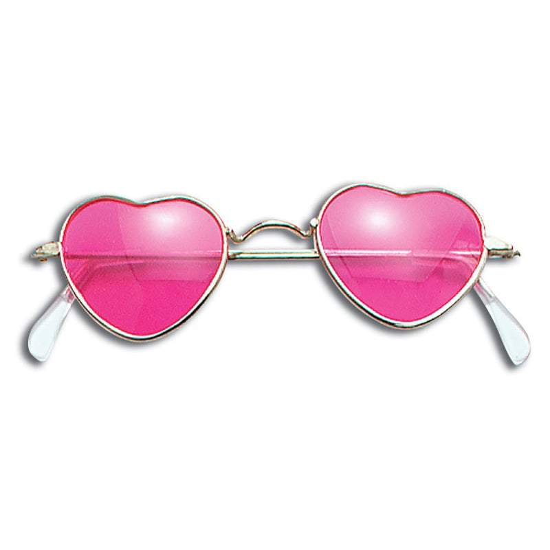 Bristol Novelty BA275 Heart Shaped Glasses, Pink, One Size