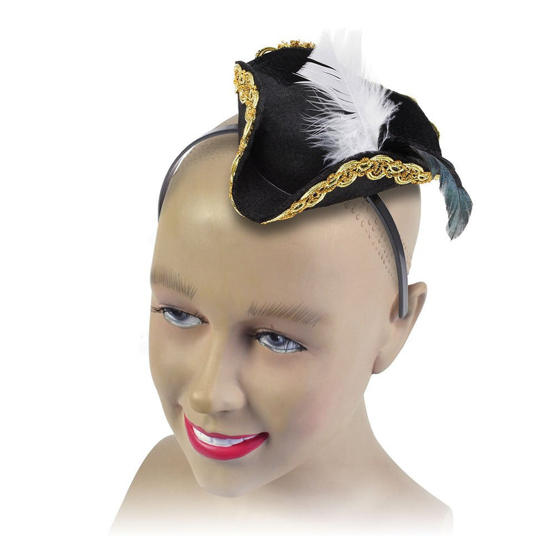 Bristol Novelty Sombrero de pirata pequeño en cinta, multicolor (BH554