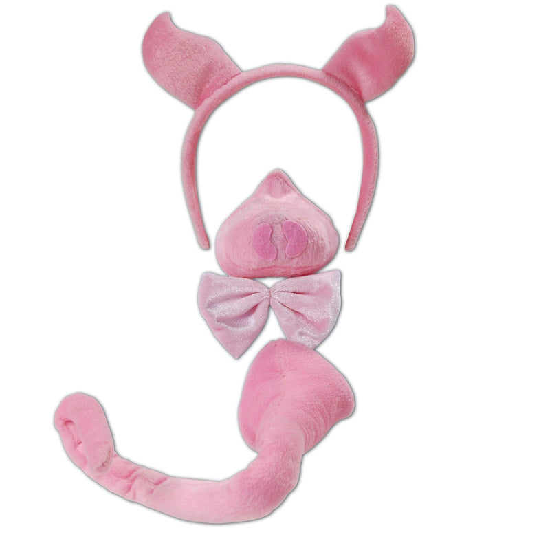 Bristol Novelty Unisex Schweinekostüm Zubehör Set mit Geräusch Einheitsgröße Rose