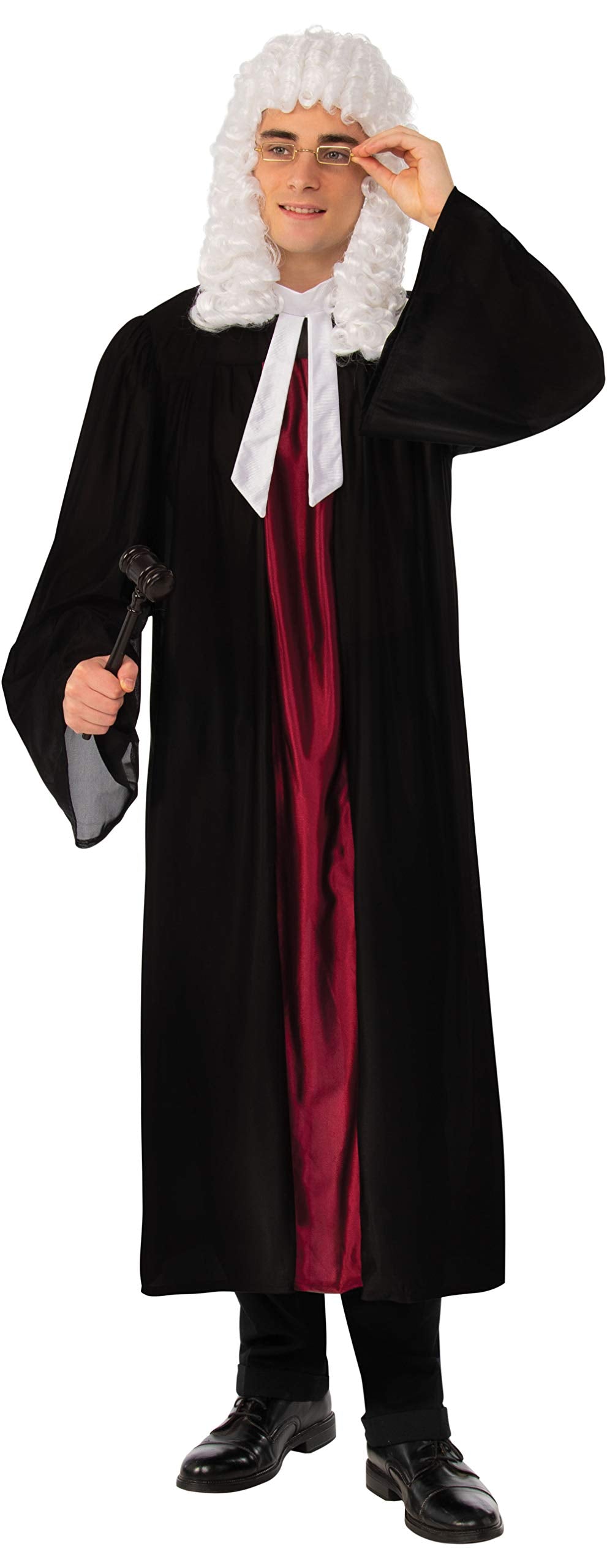 Bristol Novelty AC223X Supreme Court Judge's outfit | For Men | Black Costume, Extra Large