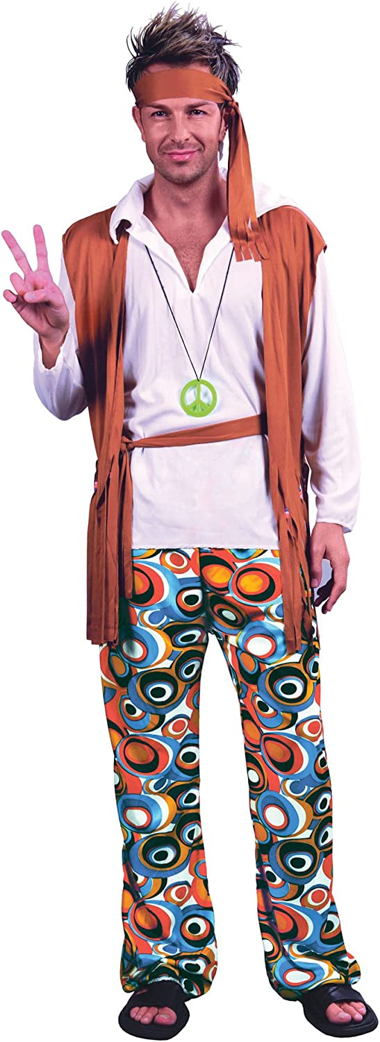 Bristol Novelty AC591X Hippy Man Costume, X-Large