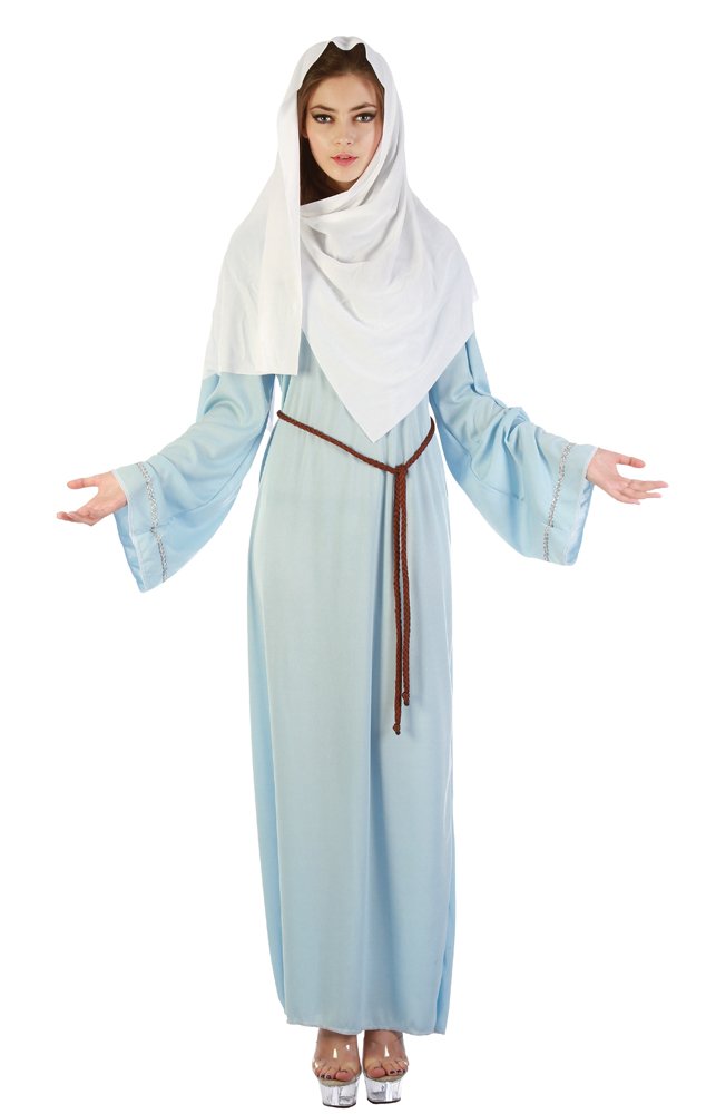 Bristol Novelty Nativity Christmas Ladies Religious Top Fancy Dress Party Virgin Mary Costume UK