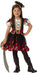 Rubie's 700897L000 Pirate Princess Costume set Black and Red stripes, Multicolor