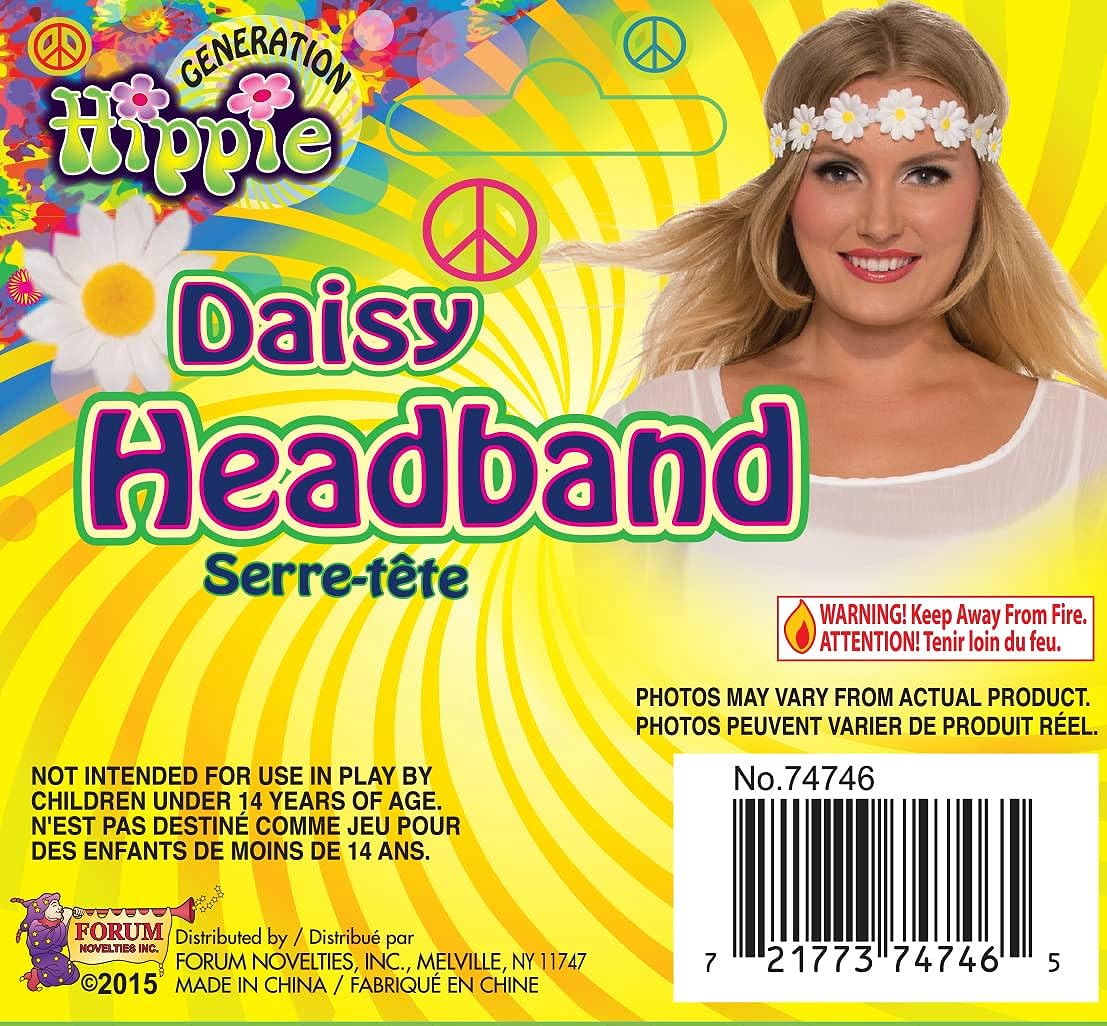 Hippie Daisy Flower Headband
