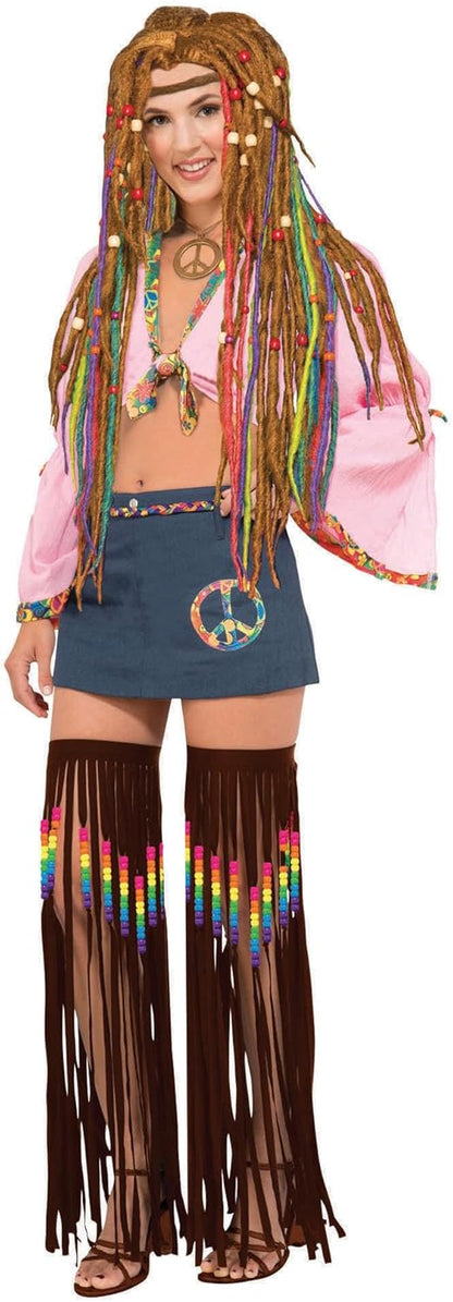 Bristol Novelty Hippie Bein-Fransen mit Perlen