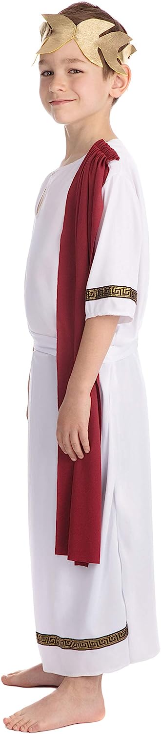 Bristol Novelty Roman Emperor Costume (XL) Childs Age 9 - 11 Years Age 10 - 12 years old