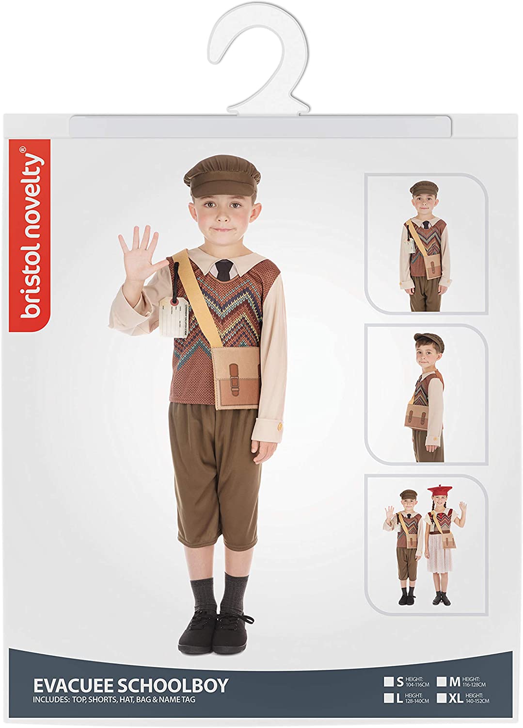 Bristol Novelty Evacuee Schoolboy Costume