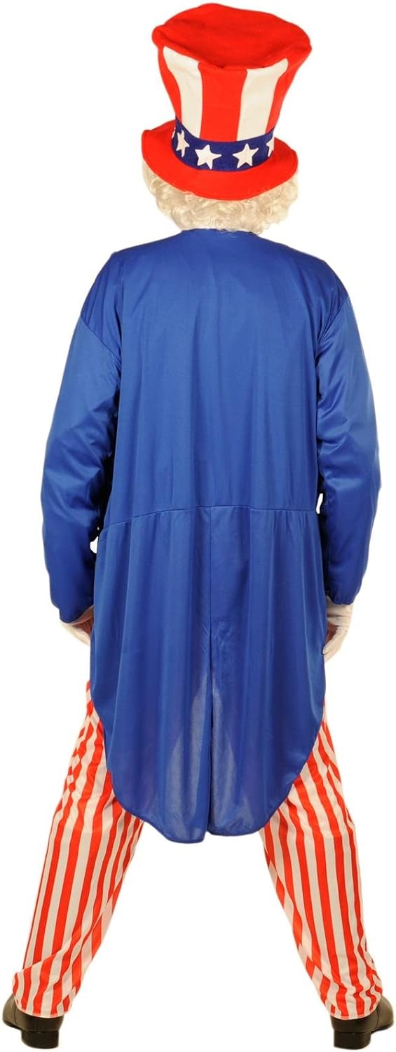 Forum Patriotic Party Uncle Sam Costume, Red, Standard