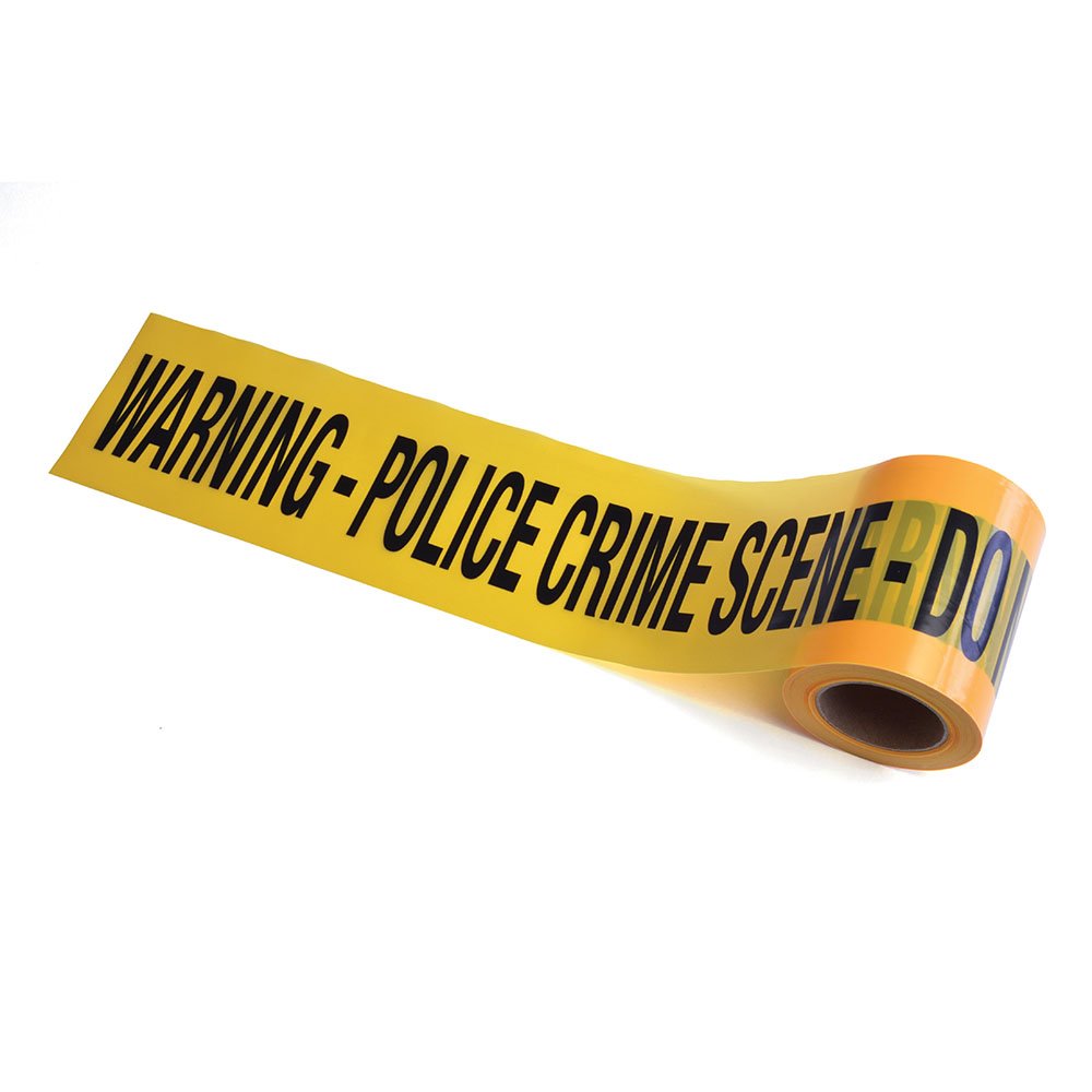 Bristol Novelty GJ439 Crime Scene Tape Practical Joke Set, Unisex Adult, Yellow/Black, One Size