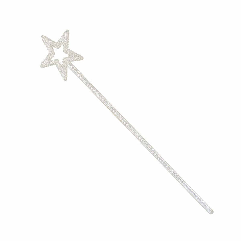 Fairy White Glitter Star Wand