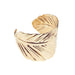 Bristol Novelty BA3220 Leaf Bangle, Women, Gold