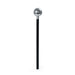 Bristol Novelty BA120 Mirror Ball Cane | Black, unisex-adult, Silver, One Size