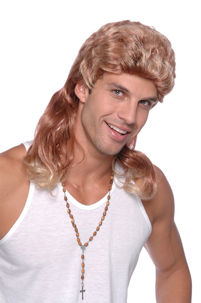 Bristol Novelty Peluca estilo mullet, 2 tonos, multicolor (BW670
