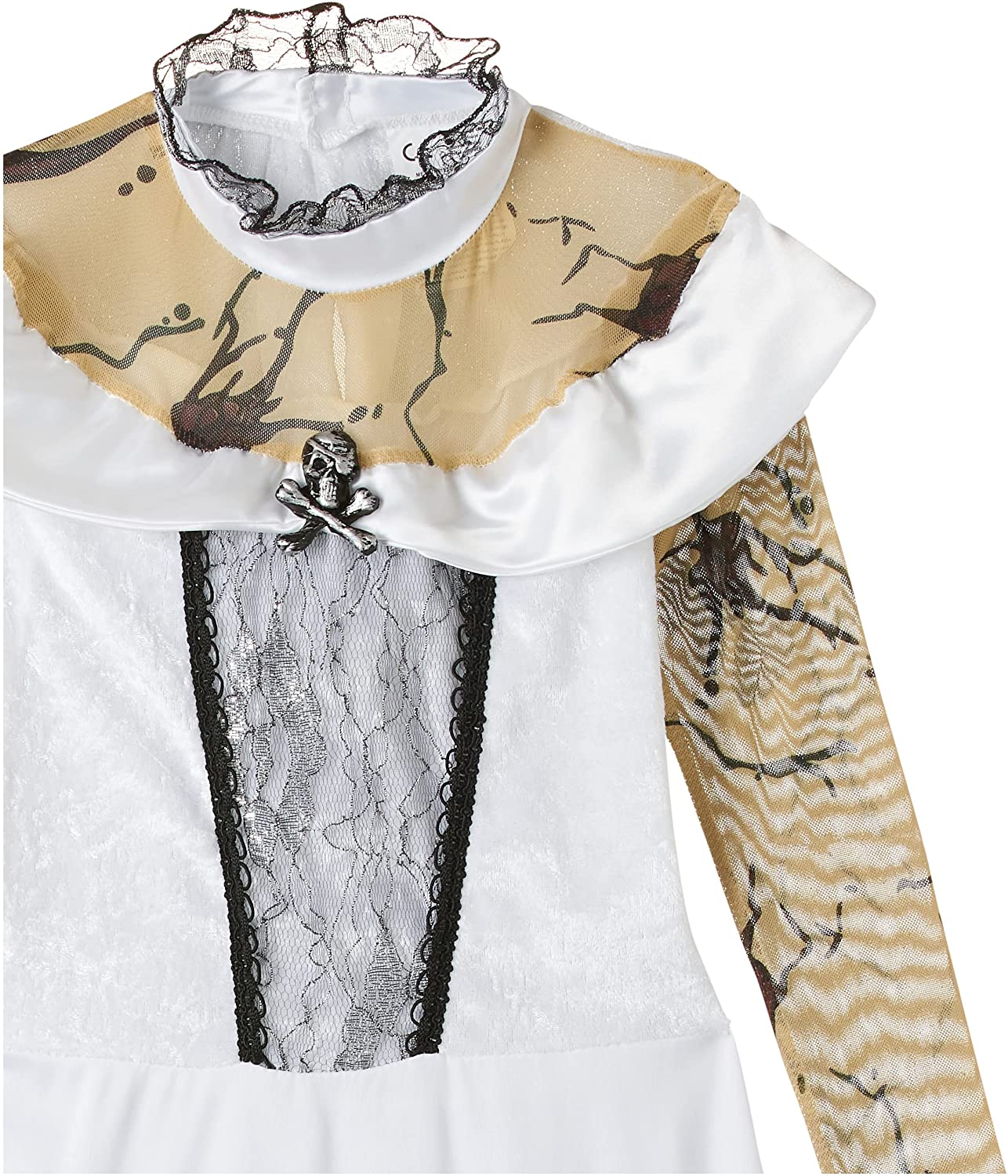 Bristol Novelty Zombie Bride Child Costume, Kids Fancy Dress
