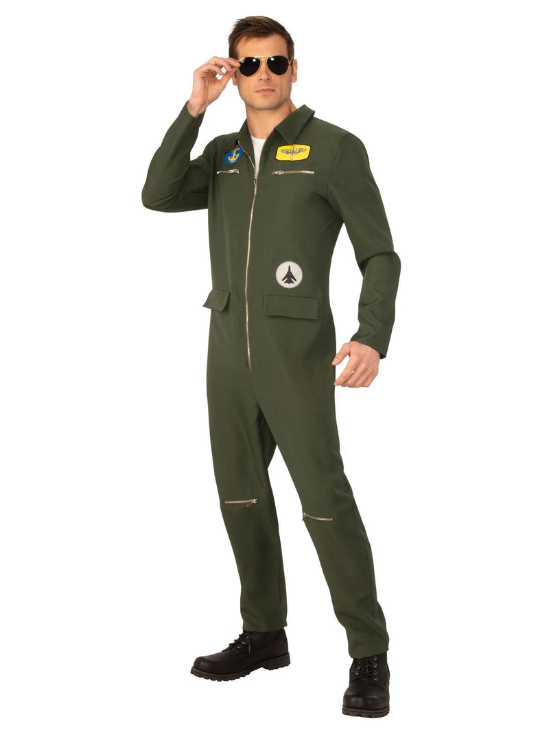 Bristol Novelty AF124STD Navy Hotshot Costume, Men, Green