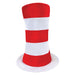 Bristol Novelty Unisex Gestreifter Zylinder, hoch, für Erwachsene