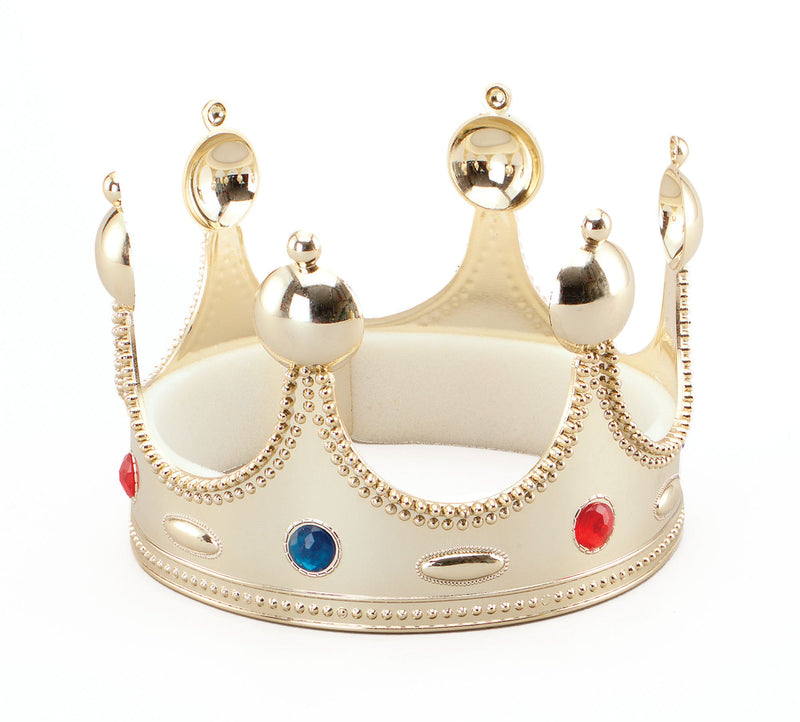 Bristol Novelty BA458 Superior Kings Crown for Fancy Dress, Gold, One Size