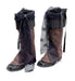 Bristol Novelty Unisex Piraten Stiefel-Abdeckung Leder mit Abriebeffekt