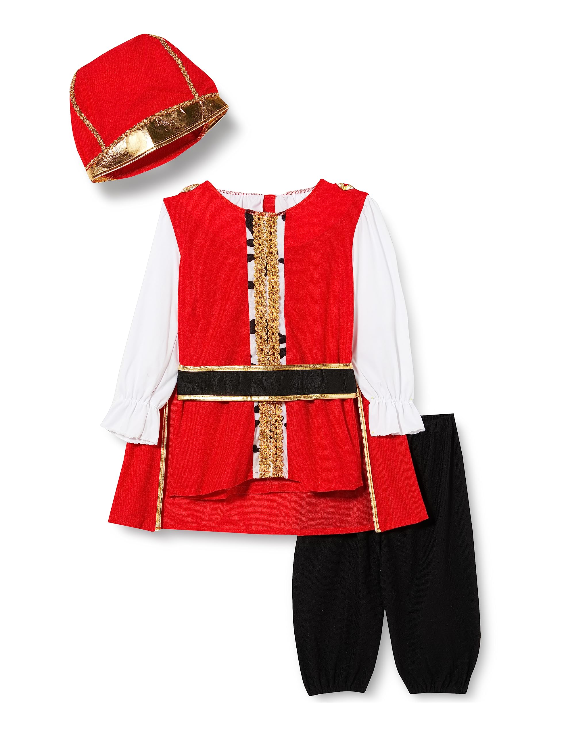 Boys 5 Piece Red Medieval Tudor Nativity King Christmas Fancy Dress Costume Outfit 4-14 years