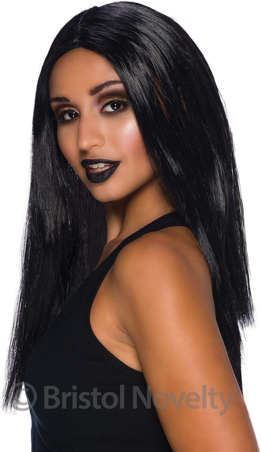 Bristol Novelty BW101 Long Black Wig | For Women | Brown 18", One Size
