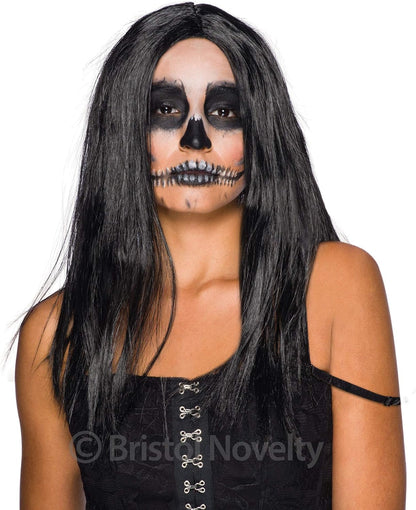 Bristol Novelty BW101 Long Black Wig | For Women | Brown 18", One Size