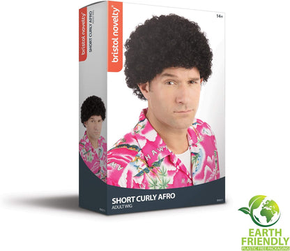 Bristol Novelty Unisex Erwachsene kurze Locken Afro Perücke
