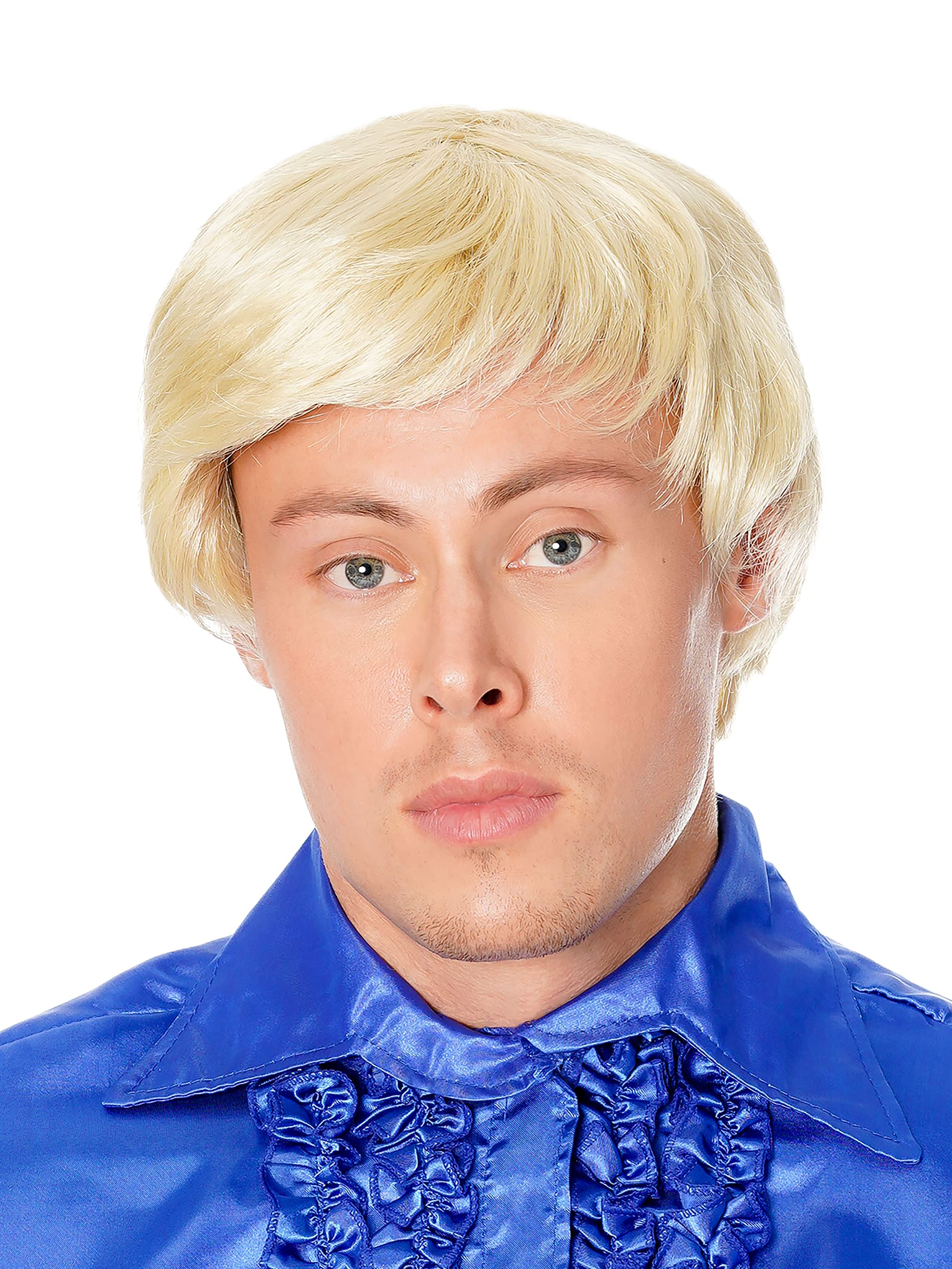 Bristol Novelty mens Side Parting Blonde Wig | For Men Blonde Accessory, Multicolor, One Size UK