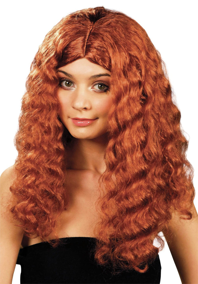 Bristol Novelty BW644 Long Auburn Frizzy Wig, Womens, One Size