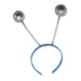 Bristol Novelties Head Boppers Silver Balls Coloured Headband, Band Colour May Vary