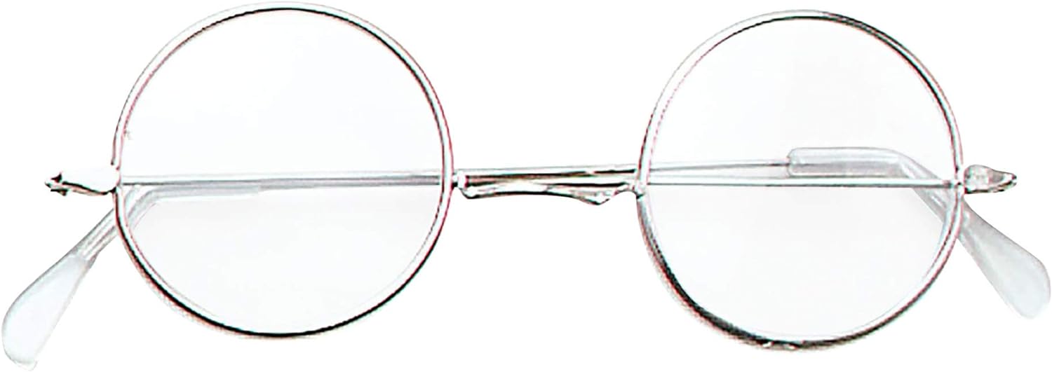 Bristol Novelty-Lunettes de Soleil Style John Lennon. Gafas de Sol Estilo, sólido, Color Dorado, Talla única (BA128