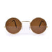 Bristol Novelty-Lunettes de Soleil Style John Lennon. Gafas de Sol Estilo, sólido, Color Dorado, Talla única (BA128