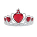 Adult Fancy Dress Party Accessory Silver Plastic Stone Attached Princess Tiara