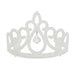 Bristol Novelty BA727 Glitter Tiara with Diamond, Girls, White, One Size