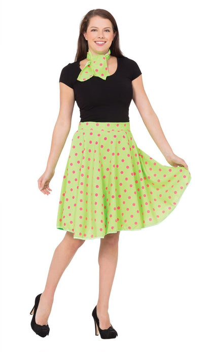 Glamorous Women's Light Green Rock 'n' Roll Costume Set - Perfect for Theme Events, Hen Parties, Historical, New Year's Eve, & More Halloween Halloween